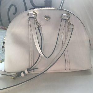 Authentic Coach Peyton Leather Cora Domed Satchel